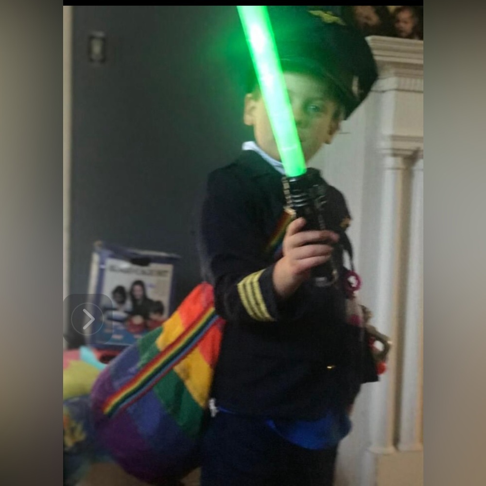 Pilot/Captain costume jacket, patches, Kids 5-6 Free w/reg  priced item bundle.
